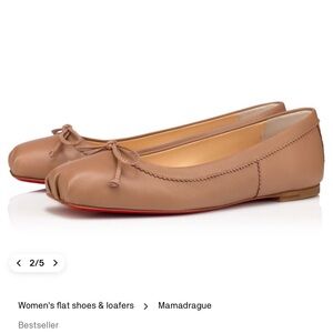 Christian Louboutin Beige Blush Lamb Nappa Ballerina Flats